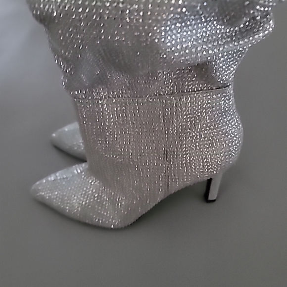 Gianni Bini x Nastia Liukin Kiki Rhinestone Slouchy Pointed Toe Dress Boots 7M - Picture 12 of 12